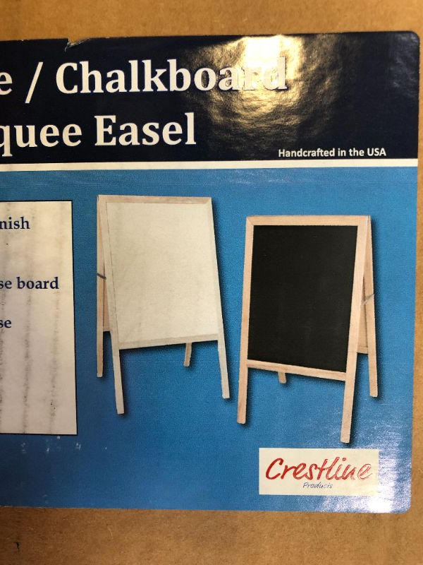 Photo 2 of Flipside Signage Easel Dry-Erase/Chalkboard 24"Wx42"H Multi 31200