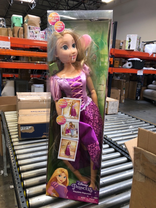 Photo 2 of Disney Princess Rapunzel 32" Playdate ***KNEE IS DAMAGED ON RIGHT LEG***