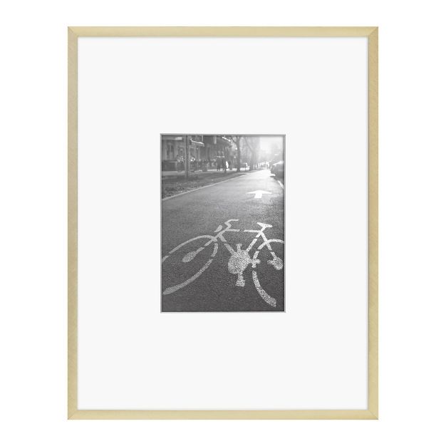 Photo 1 of ****2 PACK**** Thin Metal Matted Gallery Frame Gold