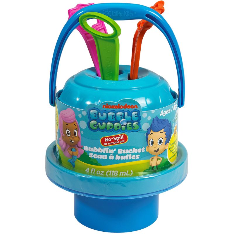 Photo 1 of Little Kids No-Spill Bubble Bucket, Bubble Guppies

