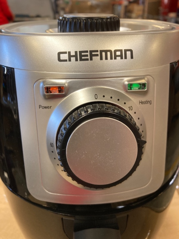 Photo 3 of Chefman TurboFry 2 Liter Air Personal Compact Healthy Fryer w/Adjustable Temperature Control, 30 Minute Timer and Dishwasher Safe Basket Black