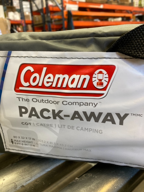 Photo 3 of Coleman Pack-Away Camping Cot