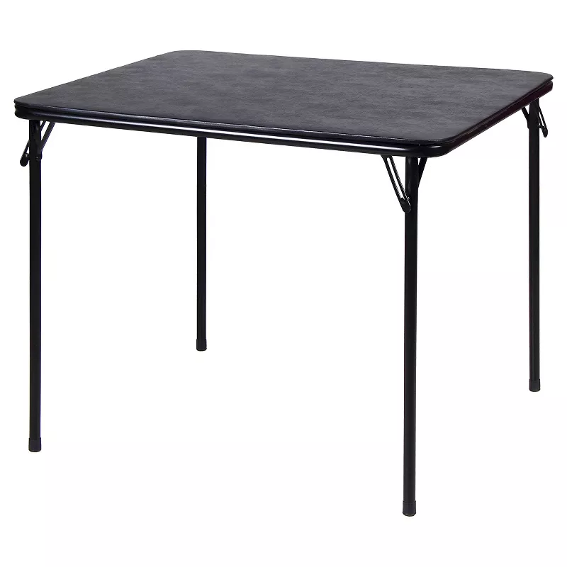 Photo 1 of 34" x 34" Folding Table Black - Plastic Dev Group