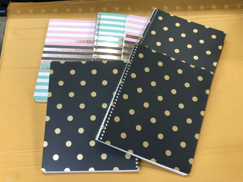 Photo 1 of  College Ruled 1 Subject Spiral Notebook Stripe Dots - greenroom


