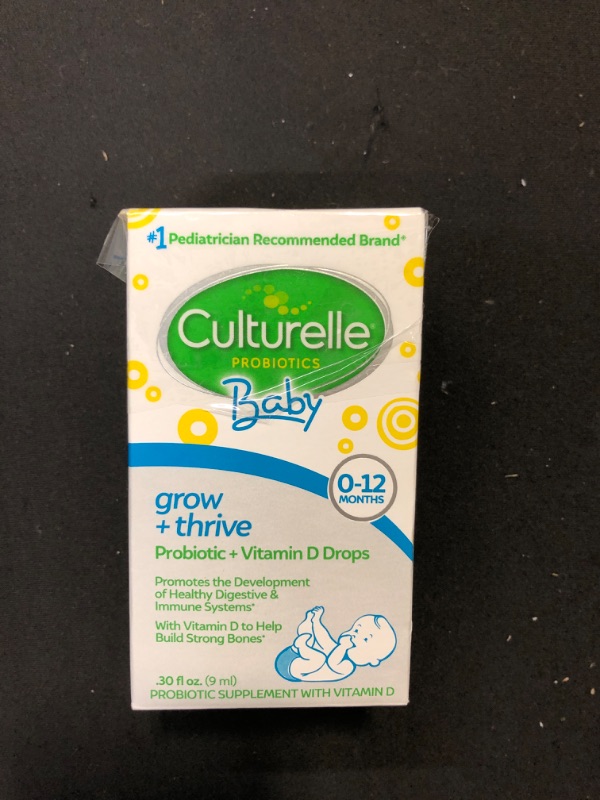 Photo 1 of Culturelle Baby Probiotics & Vitamin D Drops, .30oz J1750, Exp. Nov 2023