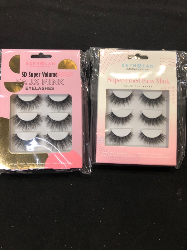 Photo 1 of 2 PACK EYELASHES - DIFFERENT STYLES 