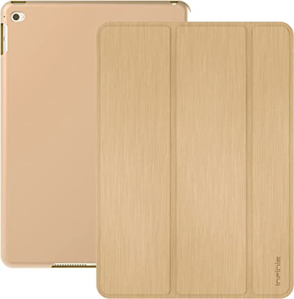 Photo 1 of Smart Protective Case for iPad Air 2 with Scratch-Resistant Lining and Auto Sleep/Wake Function (Gold)