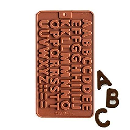 Photo 2 of Zollyss Silicone Alphabets Shape Chocolate Jelly Candy Mold, Cake Baking Mold, Bakeware Mould