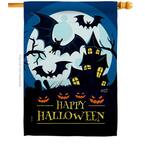 Photo 1 of 12 in. x 18 in. Halloween Night Fall House Flag Double-Sided Decorative Vertical Flags qty 2 (stock photo is different)