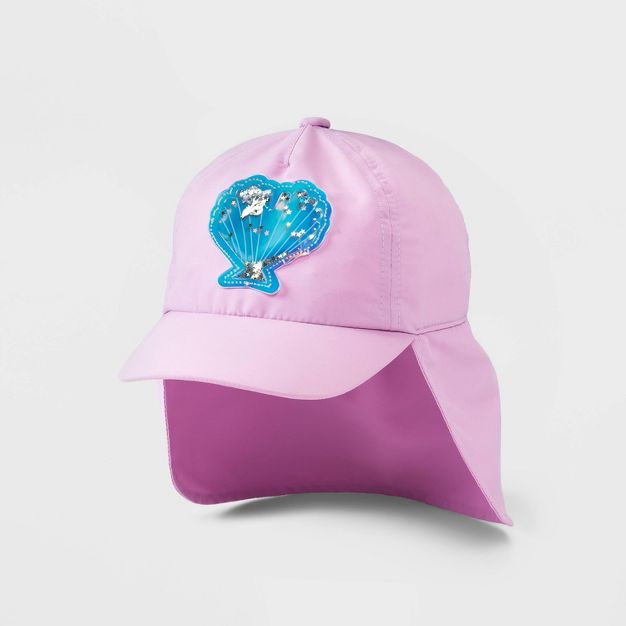 Photo 1 of Baby Girls' Mermaid Swim Hat - Cat & Jack™ Purple 2t-5t