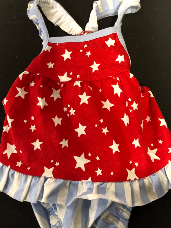 Photo 3 of Baby Girls' 2pk Americana Romper - Cat & Jack™ Navy Blue 3-6M
