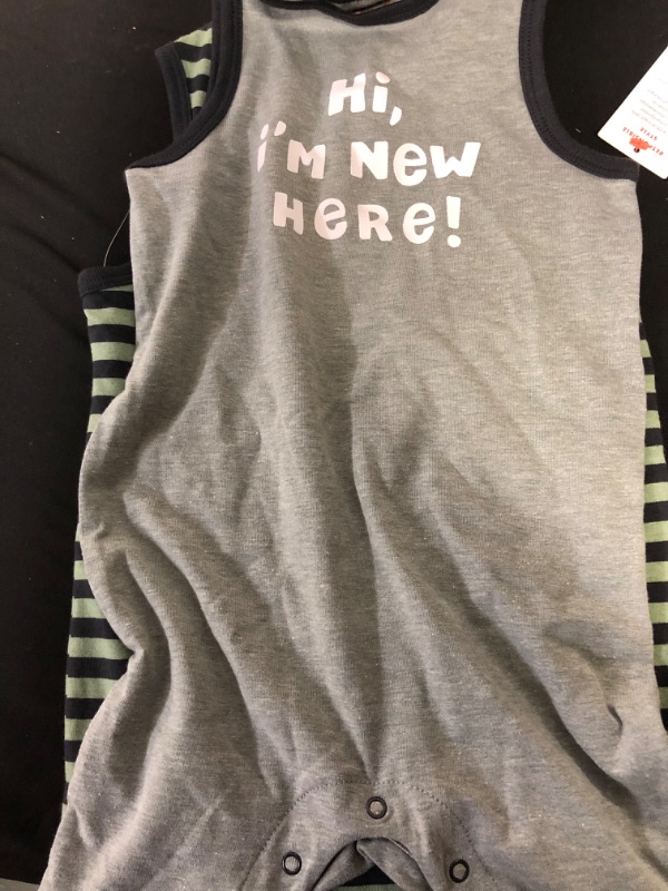 Photo 2 of Baby 2pk 'New Here' Striped Romper - Cat & Jack™ Gray


6-9m 