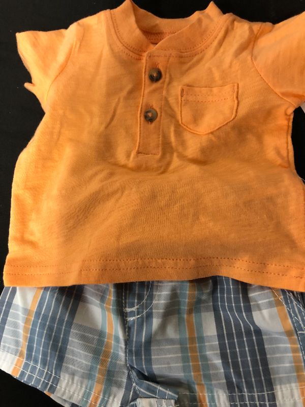Photo 2 of Baby Boys' Plaid Top & Bottom Set - Just One You® Made by Carter's Orange/Gray---nb 
