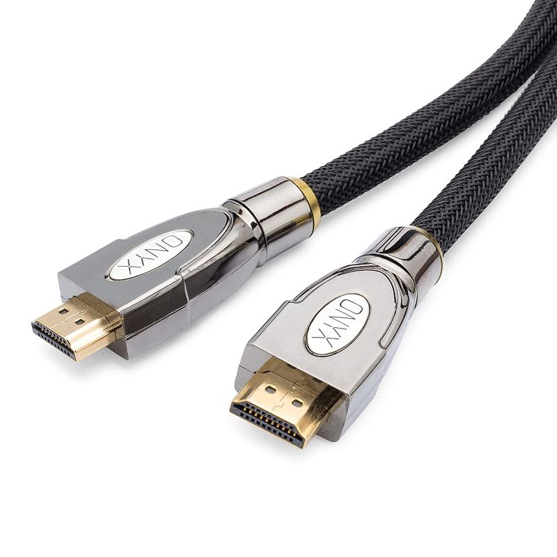 Photo 1 of Onyx 25 Feet 18Gbps HDMI Cable, Gold-Plated 2.0b HDMI Cable for Gaming Monitors, Ultra HD TVs, Supports 4K@60Hz, ARC, Ethernet, HDR, and DTS, FACTORY SEALED 
