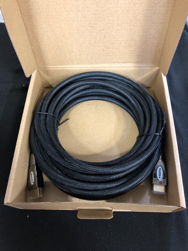 Photo 1 of Onyx 25 Feet 18Gbps HDMI Cable, Gold-Plated 2.0b HDMI Cable for Gaming Monitors, Ultra HD TVs, Supports 4K@60Hz, ARC, Ethernet, HDR, and DTS, FACTORY SEALED 

