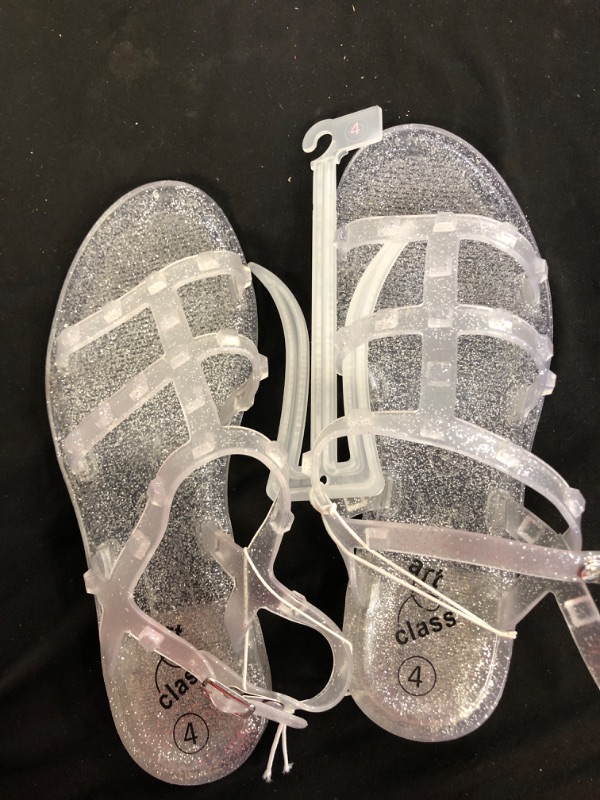 Photo 1 of Girls' Larkin Glitter Slide Sandals - art class™ Clear 4