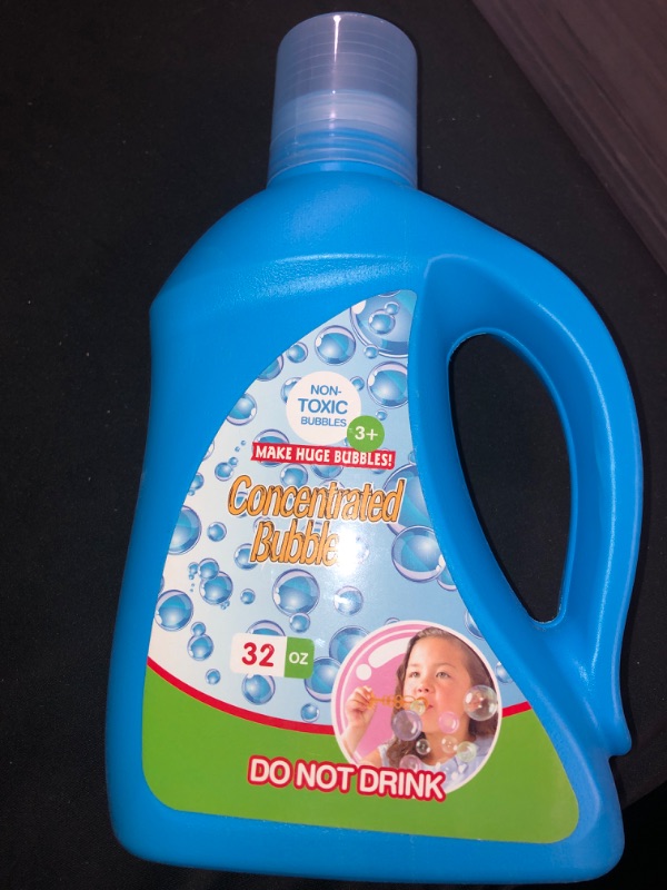 Photo 1 of 32 oz Bubble Refill Solution (up to 2.5 gallons), Nontoxic Bubble Concentrate for Kids, Bubble Machine, Bubble Wand, Bubble Gun, Bubble Blower, Party Favors.