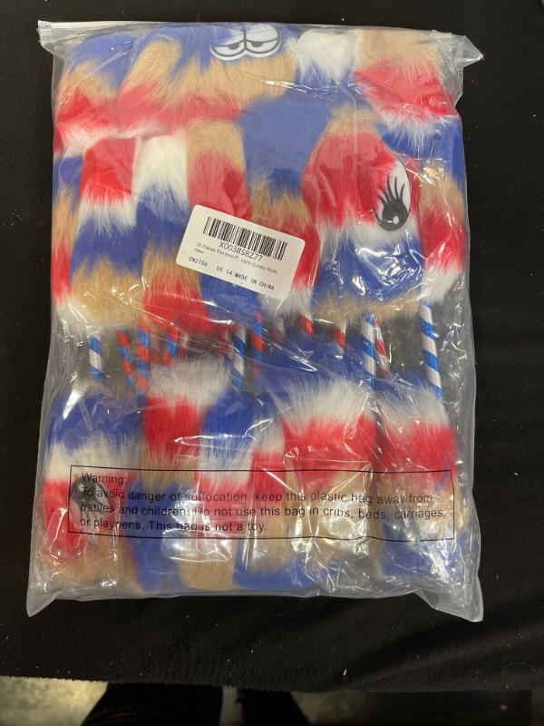 Photo 1 of 20 Pieces July 4th Pens Cute Fluffy Pen for School Office Christmas Birthday Carnival Party Favor Supply (Lovely Style)

