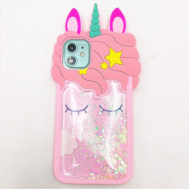 Photo 1 of for iPhone 11 Pro Max Case Cute Quicksand Unicorn Bling Glitter Case 3D Cartoon Soft Silicone Rubber Cover Women Teen Girls Kids Phone Cases Protector for iPhone 11 Pro Max (iPhone 11 Pro Max-6.5")
