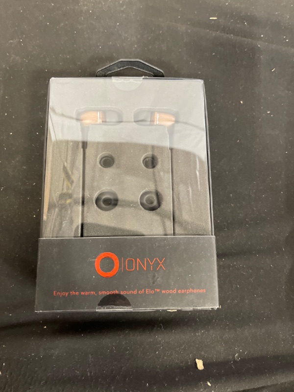 Photo 2 of Onyx Noise Cancelling in-Ear Wired Headphones with Mic, 3.5mm Plug Compatible with iPhones, iPads, Android Phones, Computers & Laptops (Black)
