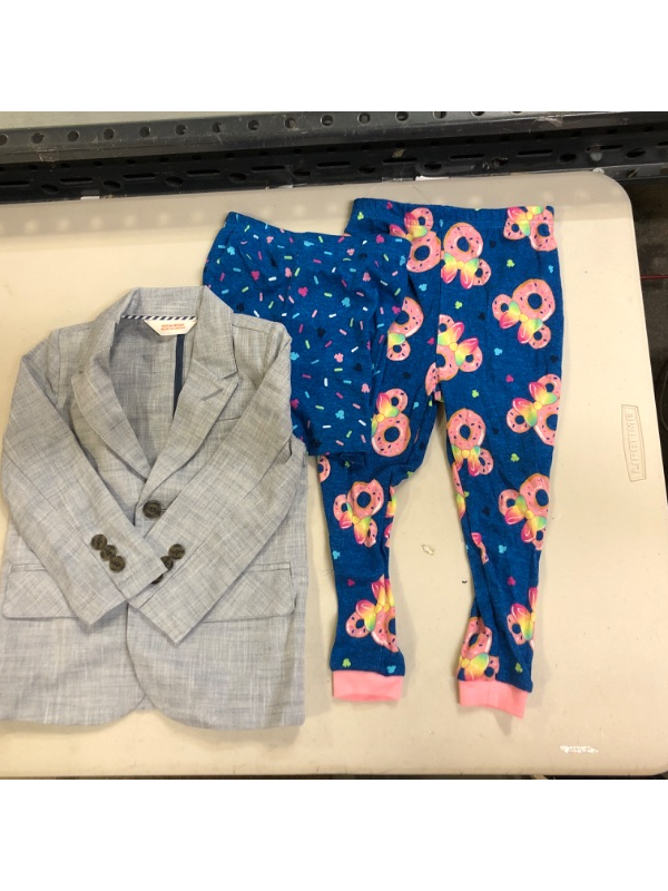 Photo 1 of 2t grey blazer including 3t pajama pants & shorts