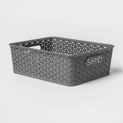 Photo 1 of 4 Y-Weave Small Decorative Storage Basket - Room Essentials™ --WHITE BASKET HAS STAIN---

