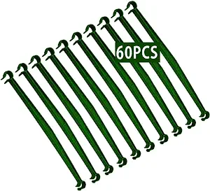Photo 1 of  60pcs Stake Arms for Tomato Cage Expandable Trellis Connectors,Tomato Plant Cage,Tomato Garden Cages Stakes Vegetable Trellis Connecting Rod Brackets,for Vertical Climbing Plants (60)