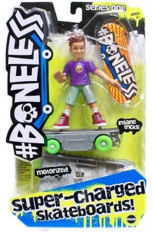 Photo 1 of #Boneless Super-Charged Mini Toy Stunt Skateboard with Poseable Skater - Luca

