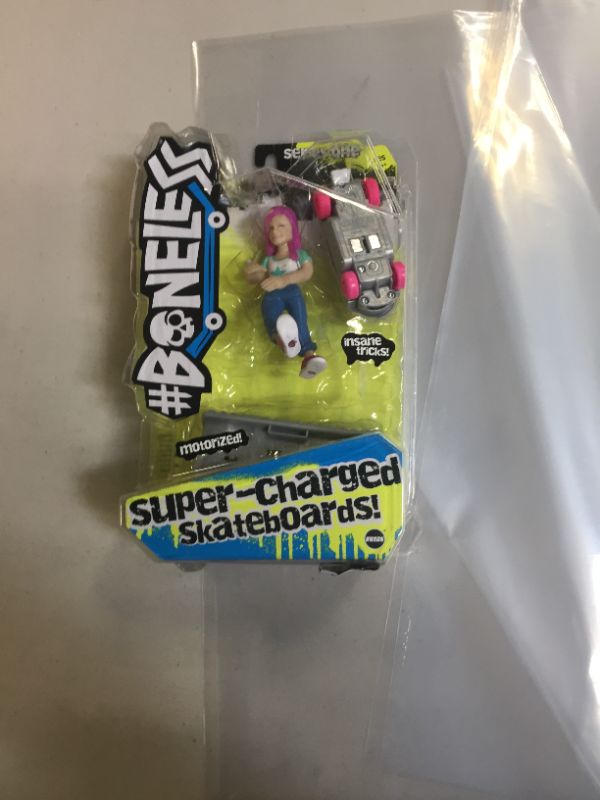 Photo 2 of #Boneless Super-Charged Mini Toy Stunt Skateboard with Poseable Skater - Mia

