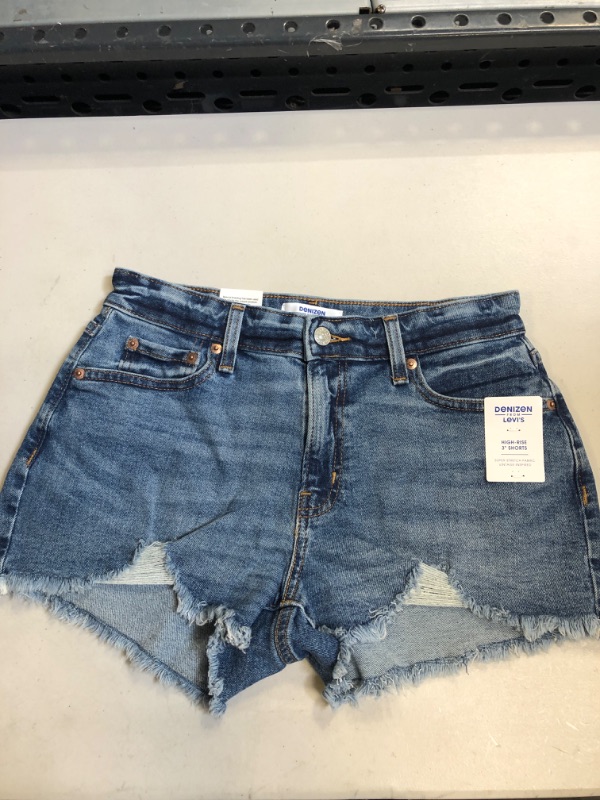 Photo 2 of DENIZEN® from Levi's® Women's High-Rise 3" Jean Shorts - SIZE 6
