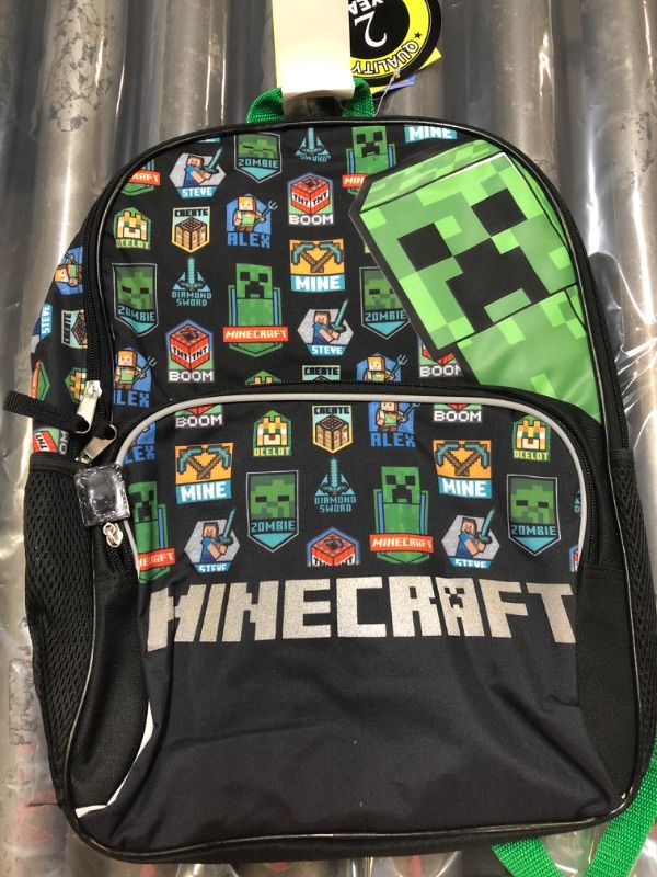 Photo 2 of  Minecraft Kids' 16" Backpack - Black