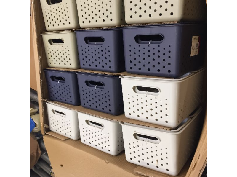 Photo 1 of 12PC SMALL STORAGE BINS 