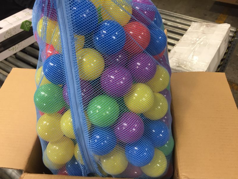 Photo 2 of 200 Ball Pit Balls for Kids – Plastic Ball Refill Pack for Kids | Phthalate and BPA Free Non-Toxic Plastic Ball Pack | Reusable Storage Bag with Zipper – Sunny Days Entertainment
