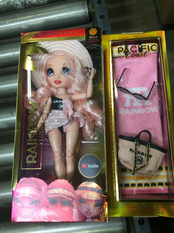 Photo 1 of Rainbow High Pacific Coast Fashion Doll - Bella Parker Pink