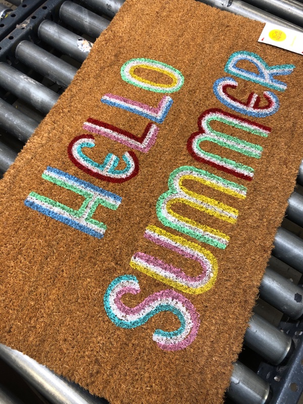 Photo 2 of 16x26 Hello Summer Doormat Brown - Sun Squad