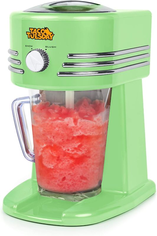 Photo 1 of Taco Tuesday Frozen Beverage Station, 40-Oz. Capacity, Perfect For Slushies, Snow Cones, Margaritas, Daiquiris, Lime Green
