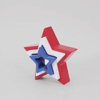 Photo 1 of 3 Star Pack Tabletop Americana Décor Red/White/Blue - Spritz™

