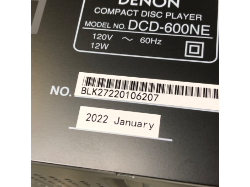 Photo 5 of Denon DCD-600NE Compact CD Player in a Vibration-Resistant Design 2 Channels Pure Direct Mode Pair with PMA-600NE for Enhanced Sound Quality Black