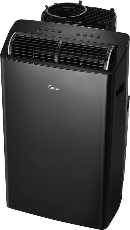 Photo 1 of Midea Duo 12,000 BTU (10,000 BTU SACC) HE Inverter Ultra Quiet Portable Air Conditioner, Cools up to 450 Sq. Ft., Works with Alexa/Google Assistant, Includes Remote Control & Window Kit
