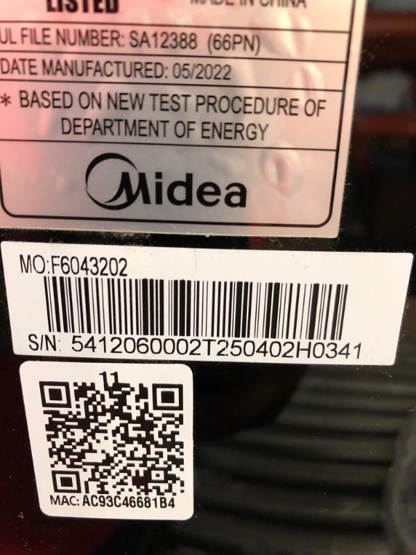Photo 1 of Midea Duo 12,000 BTU (10,000 BTU SACC) HE Inverter Ultra Quiet Portable Air Conditioner, Cools up to 450 Sq. Ft., Works with Alexa/Google Assistant, Includes Remote Control & Window Kit
