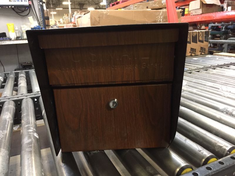 Photo 2 of Mail Boss Mail Manager Locking High-Security Mailbox, Wood Grain 7510