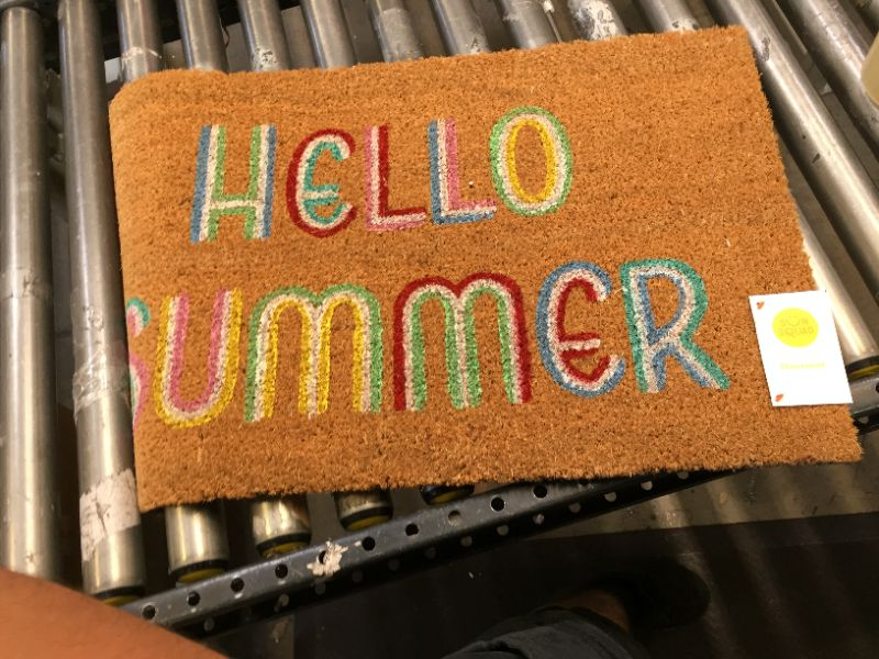 Photo 2 of 16x26 Hello Summer Doormat Brown - Sun Squad