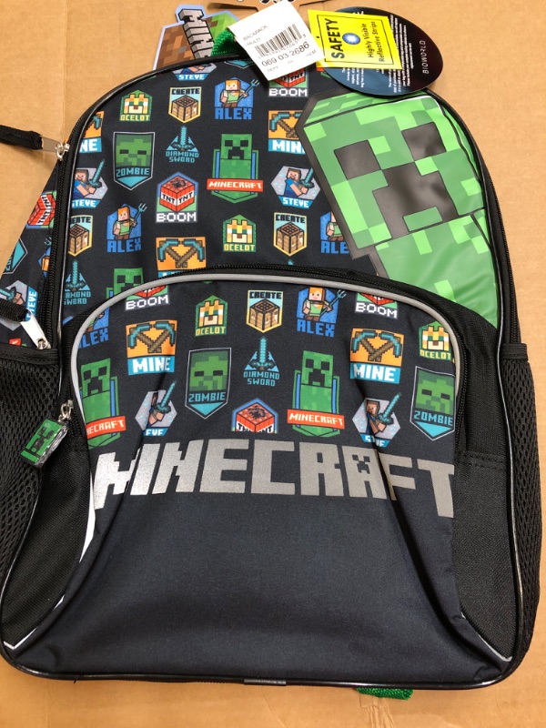 Photo 2 of  Minecraft Kids' 16" Backpack - Black