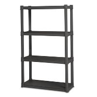 Photo 1 of 5 Sterilite Flat Storage Shelves Gray


