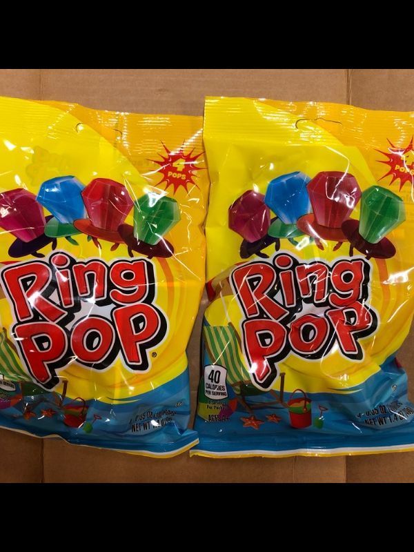 Photo 2 of 2 PACKS Ring Pop Lollipops and Hard Candies (4 PCS IN EACH BAG) 
