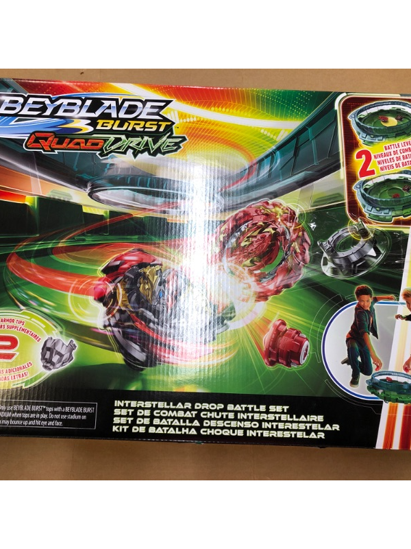 Photo 2 of Beyblade Burst QuadDrive Collision Nebula Beyblade Stadium Battle Set