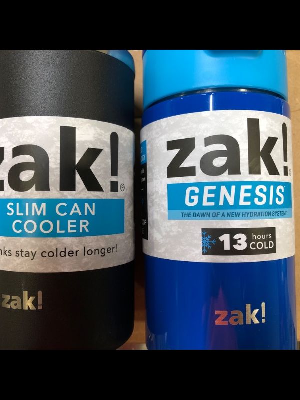 Photo 2 of  Zak! Designs 12oz Double Wall Stainless Steel Vacuum Insulated Flex Bottle and ONE COOLER CUP!