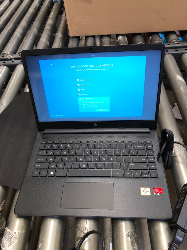Photo 2 of HP 14 Laptop with Windows Home in S Mode  AMD Athlon Processor - 4GB RAM - 128GB SSD Storage  Black (14-fq0090tg)