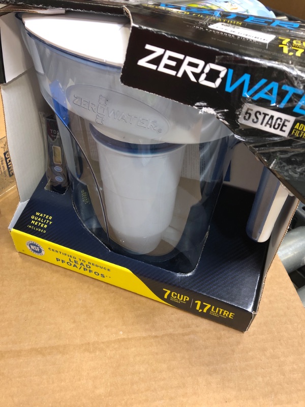 Photo 2 of ZeroWater 7 Cup Pitcher with Ready-Pour + Free Water Quality Meter

