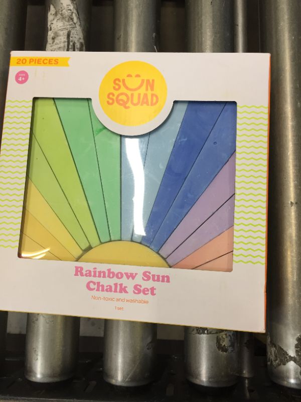 Photo 2 of 20pc Sidewalk Rainbow Sun Chalk Set - Sun Squad™

